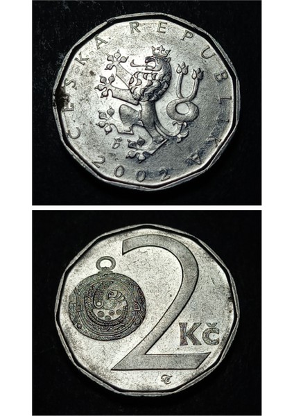 3996368DDA4D41DB1A 2002 Çekya 2 Korun Ççt/ça Madeni Para