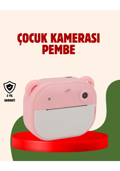 Çocuklar Için Şipşak Yazıcı Kamera 24MP Hd Çift Lensli Termal Baskılı - M478B527-N96478