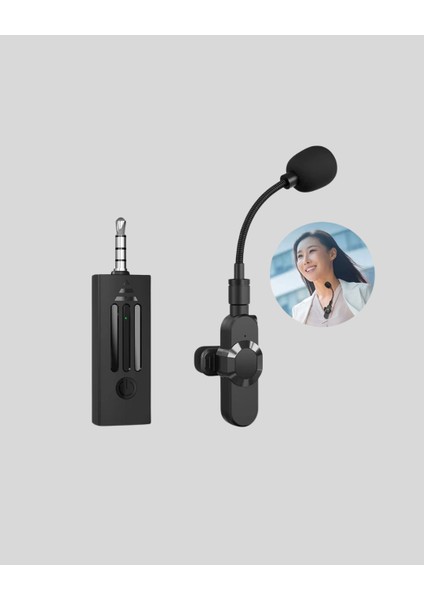 Bluetooth 5.2 Kablosuz Mikrofon – 360° Ses Algılama Gürültü Engelleme 4 Saat - M158R625-K01 indirimleri