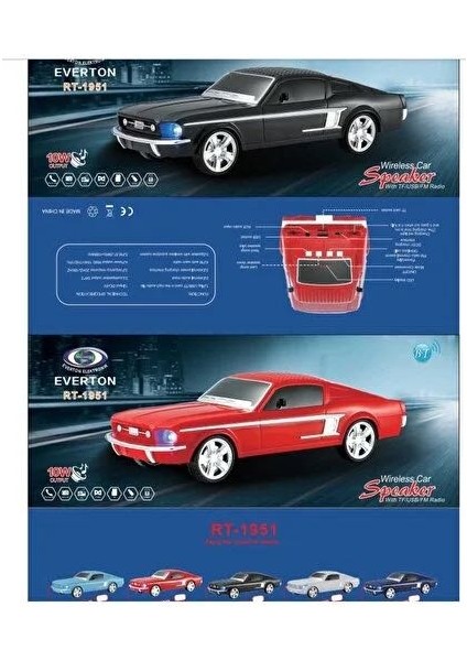 RT-1951 Retrocar Bluetooth Araba Hoparlör fiyatları