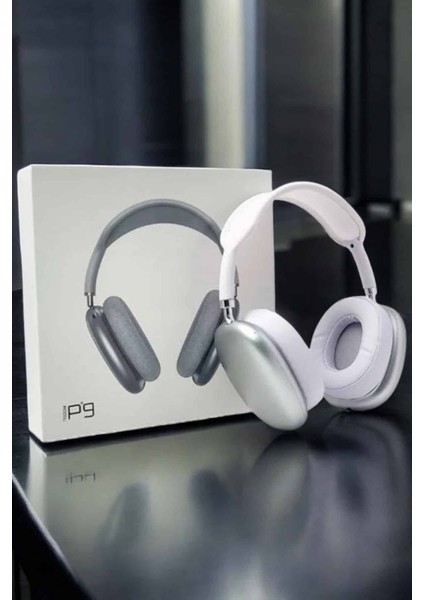 P9 Air Max Kablosuz 5.0 Mikrofonlu Bluetooth Kulaklık Beyaz Yüksek Ses Kaliteli - N586J355-M69586 modelleri
