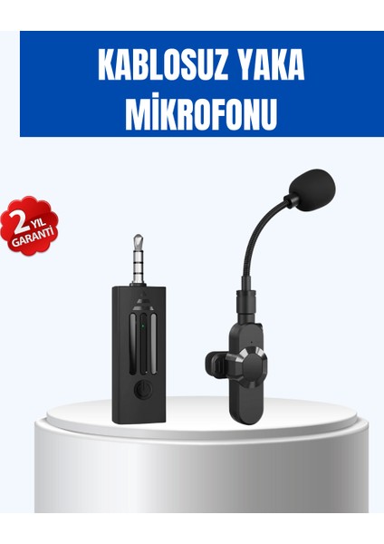 Kablosuz 2.4 Ghz Yaka Mikrofonu – 60 M Menzilli Gürültü Azaltıcı Şarjlı ve - N705J187-M47