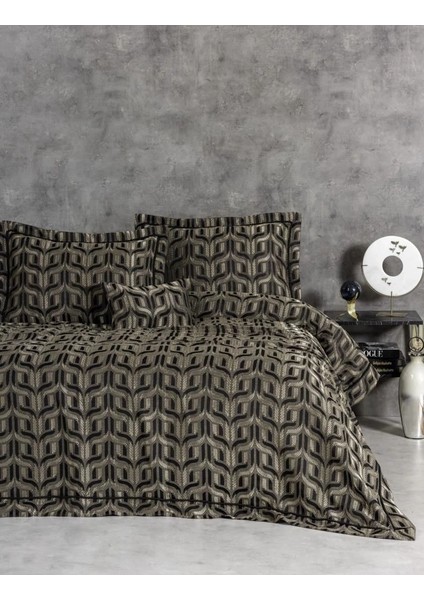 Cotton Box Smart Çift Kişilik Yatak Örtüsü Bertha Antrasit