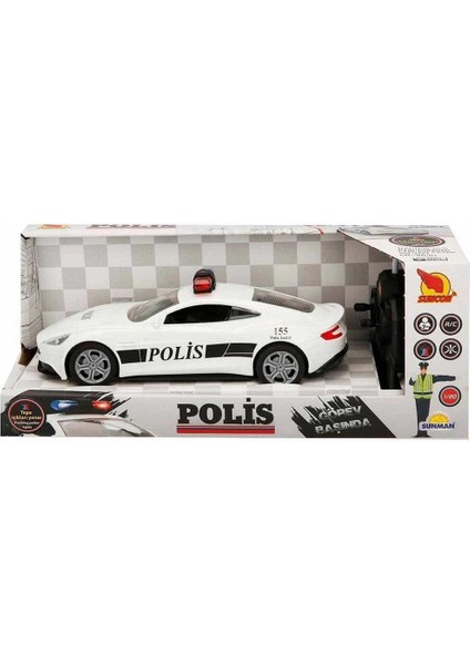 20357 Uzaktan Kumandalı Suncon Işıklı Polis Arabası 21 cm modelleri
