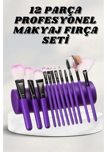 Makyaj Fırçası 12 Parça Set Yumuşak Uçlu Göz Makyajına Uygun Hafif ve Taşınabilir Çanta fiyatları