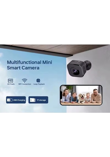Wifi Mini Güvenlik Kamera (Uzaktan Izleme-Ses Dinleme-Hafıza Kart Kayıt) fırsatları
