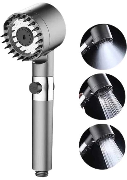 Duş Başlığı Profesyonel Masaj Başlıklı 3 Modlu Yeni Nesil Masaj Uçlu Su Tasarruflu fırsatları