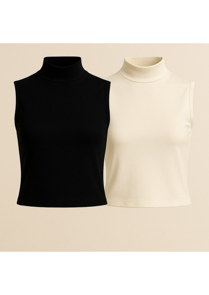 Kadın Kolsuz Body (2 ADET)-(17952) - F595K887-U67595 fiyatları