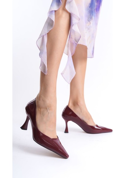 Cordelia Kadın Bordo Rugan Stiletto fırsatları