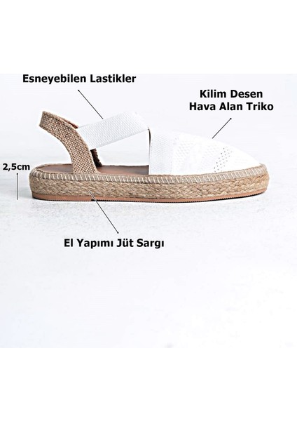 Rosa Kadın Beyaz Espadril Ayakkabı modelleri