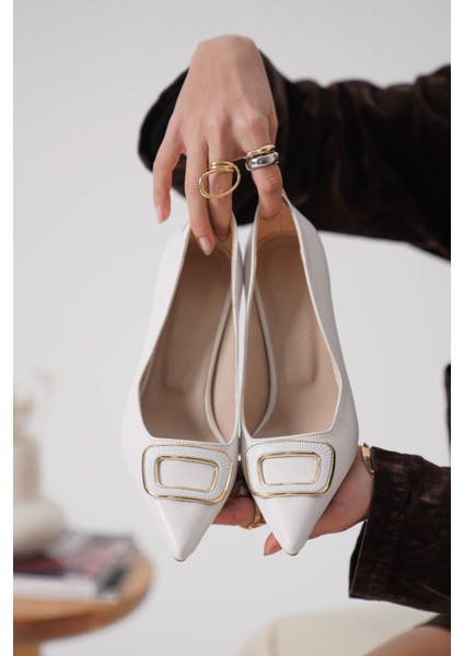 Emery Kadın Beyaz Topuklu Ayakkabı modelleri