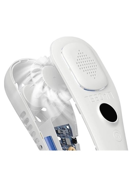 Kanatsız Boyun Tipi Fan | Giyilebilir Serinletici, Düşük Sesli, Hafif Abs Gövde, USB Şarj Edilebilir indirimleri