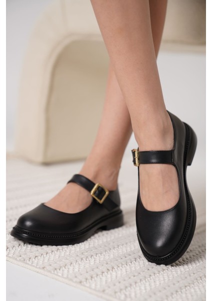 Briana Siyah Gunluk Mary Jane Ayakkabı