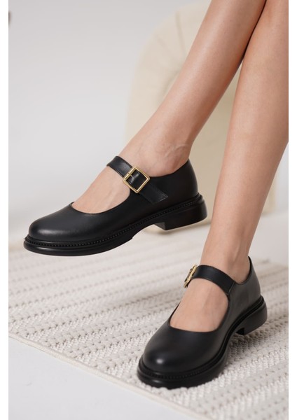Briana Siyah Gunluk Mary Jane Ayakkabı