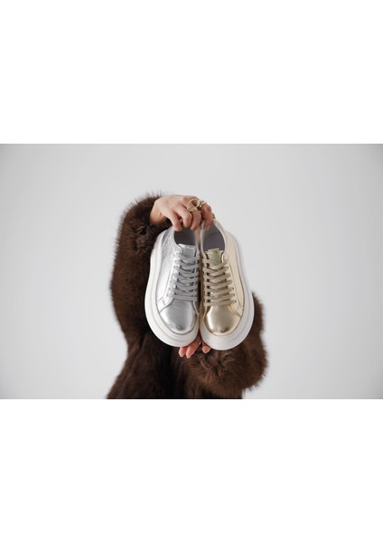 Dina Gümüş Kadın Sneaker