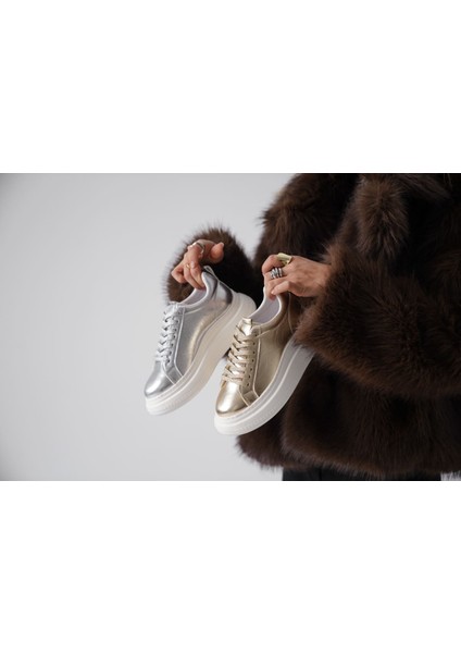 Dina Gümüş Kadın Sneaker