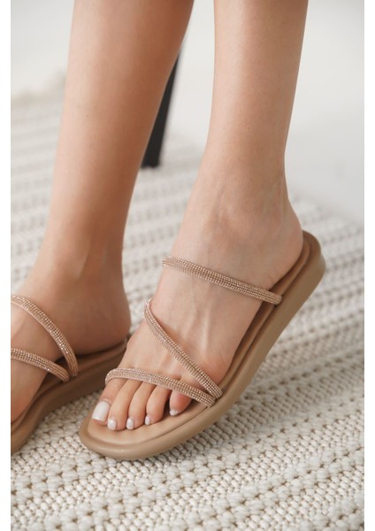 Alba Nude Kadın Taşlı Terlik fırsatları