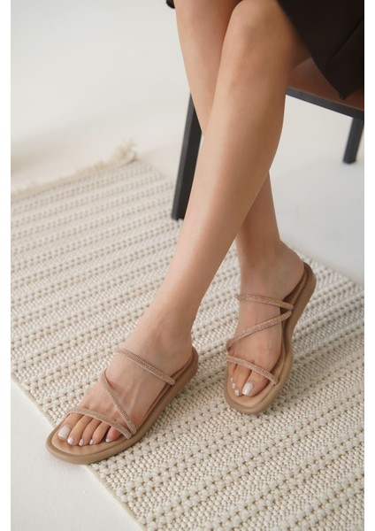 Alba Nude Kadın Taşlı Terlik indirimleri