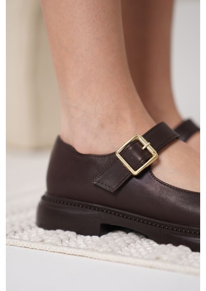 Briana Acı Kahve Gunluk Mary Jane Ayakkabı fırsatları