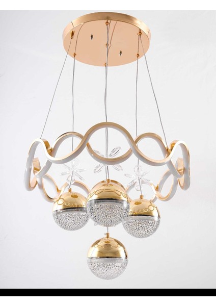 Avize Alyans Model Gold Modern Ledli Avize