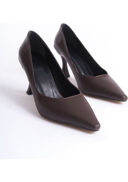 Cordelia Kadın Mat Acı Kahve Stiletto