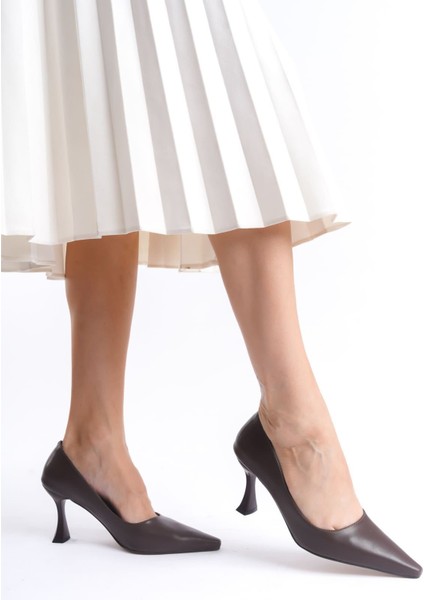Cordelia Kadın Mat Acı Kahve Stiletto modelleri