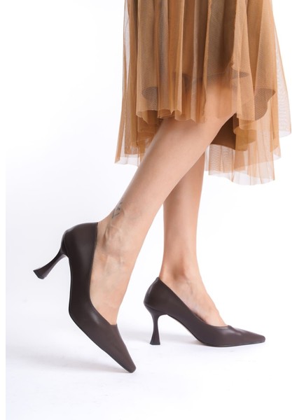 Cordelia Kadın Mat Acı Kahve Stiletto indirimleri