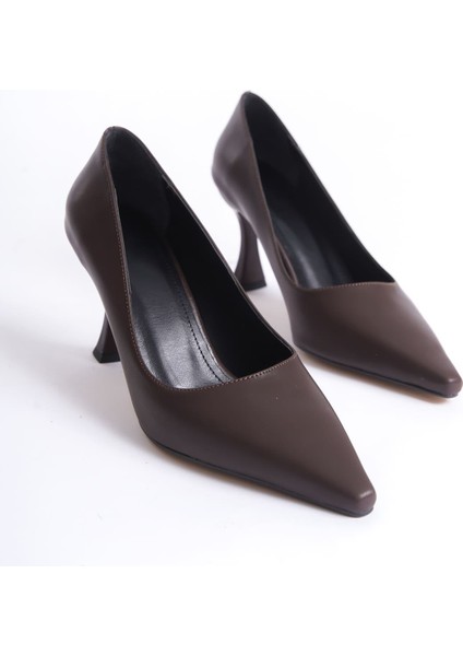 Cordelia Kadın Mat Acı Kahve Stiletto