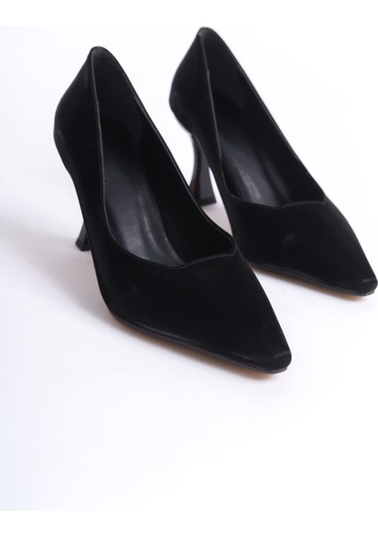 Cordelia Kadın Siyah Saten Stiletto