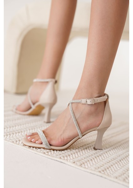Cressida Bej Kadın Topuklu Sandalet