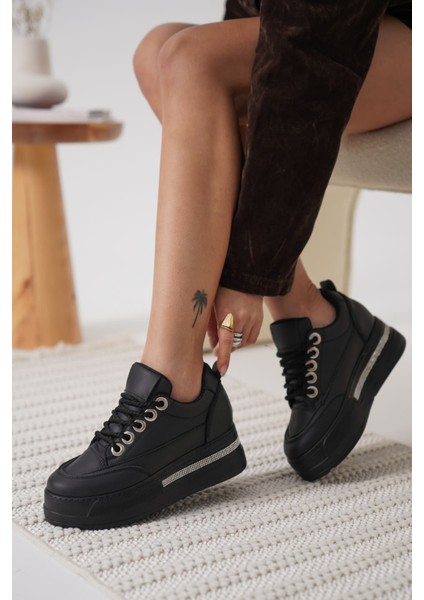 Alice Kadın Siyah Tabanlı Siyah Gizli Topuklu Sneaker fiyatları