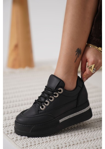 Alice Kadın Siyah Tabanlı Siyah Gizli Topuklu Sneaker indirimleri