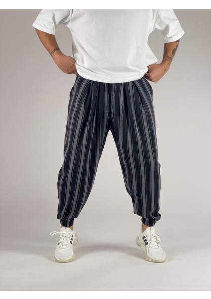 Kalın Çizgi Detaylı Pileli Yarım Şalvar COC1024 fiyatları