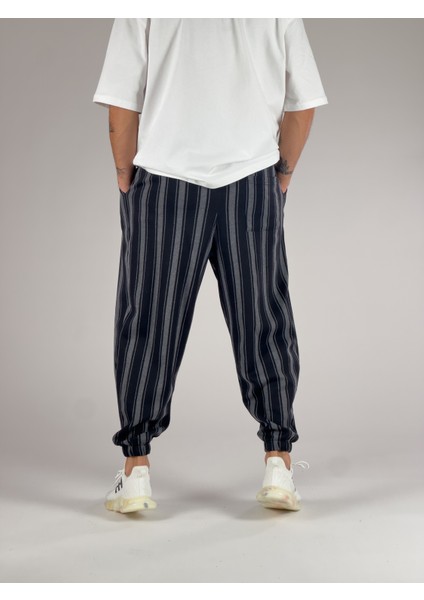 Kalın Çizgi Detaylı Pileli Yarım Şalvar COC1024 indirimleri