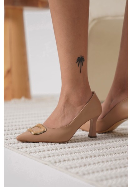 Emery Kadın Nude Topuklu Ayakkabı
