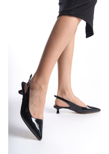 Maried Siyah Rugan Kadın Ayakkabı