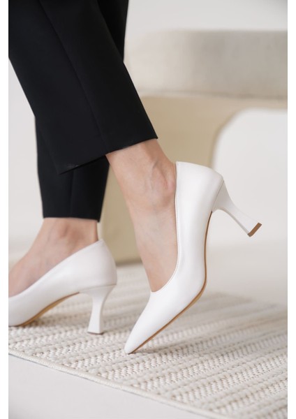 Alexandra Kadın Beyaz Stiletto