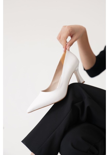 Alexandra Kadın Beyaz Stiletto