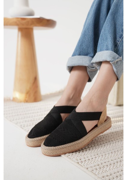 Rosa Kadın Siyah Espadril Ayakkabı