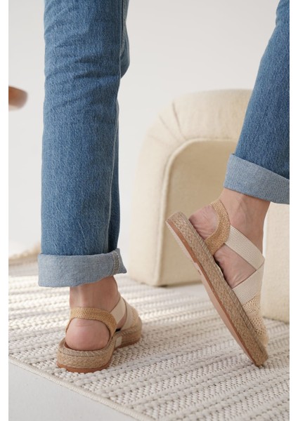 Rosa Kadın Bej Espadril Ayakkabı