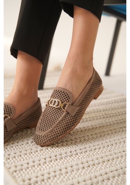 Sally Kadın Süet Vizon Günlük Ayakkabı