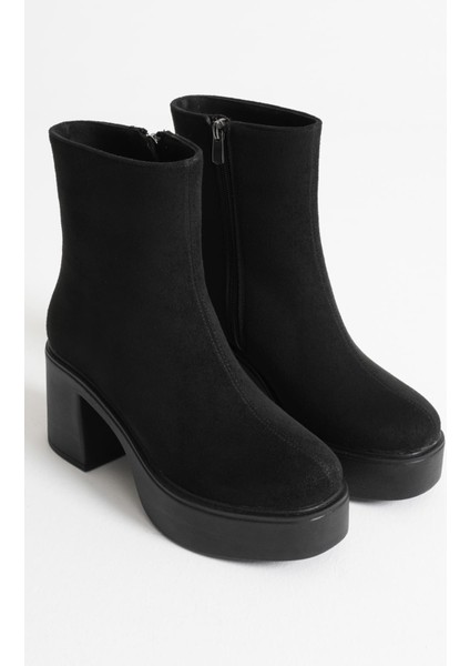 Keti Kadın Siyah Süet Topuklu Bot modelleri