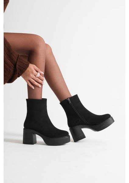 Keti Kadın Siyah Süet Topuklu Bot fırsatları