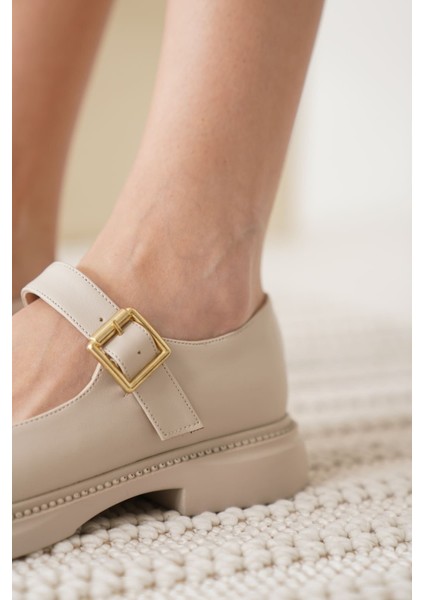 Briana Bej Gunluk Mary Jane Ayakkabı