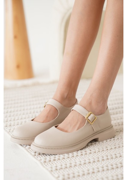 Briana Bej Gunluk Mary Jane Ayakkabı