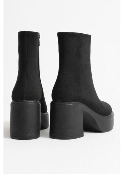 Keti Kadın Siyah Süet Topuklu Bot indirimleri
