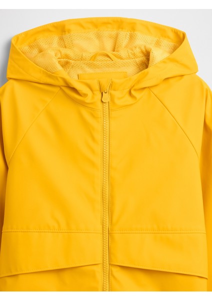 Erkek Bebek Sarı %100 Geri Dönüştürülmüş Yağmurluk fiyatları