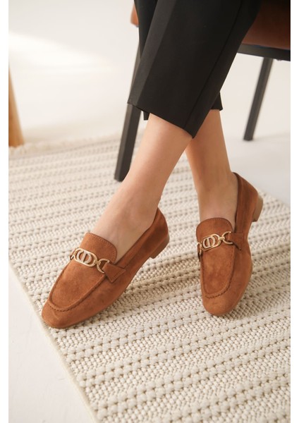 Hera Kadın Süet Taba Günlük Ayakkabı indirimleri