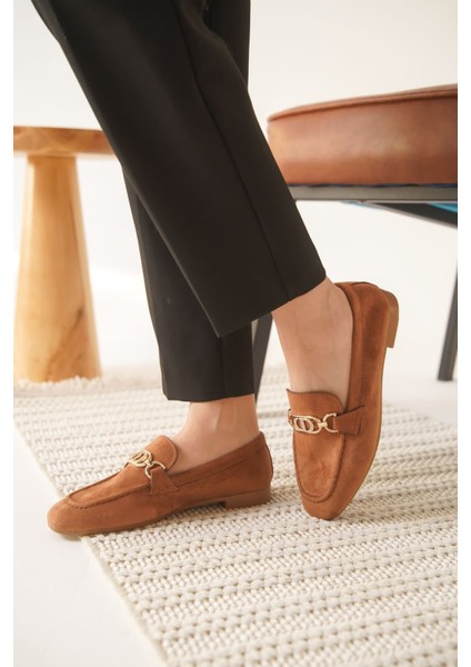 Hera Kadın Süet Taba Günlük Ayakkabı