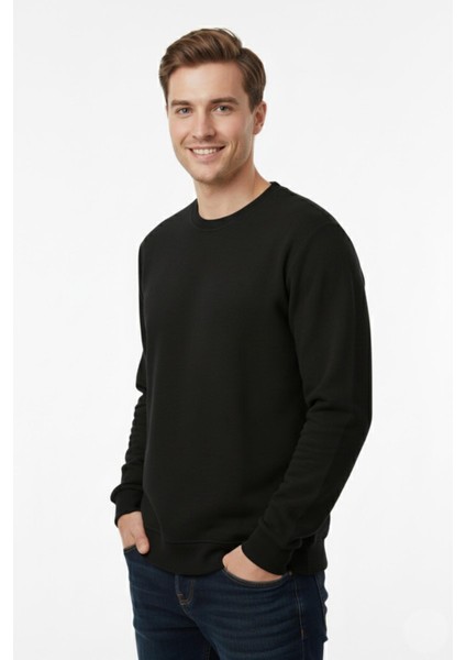 Erkek Büyük Beden Sıfır Yaka Selanik Sweatshirt BGL-ST04927 fiyatları